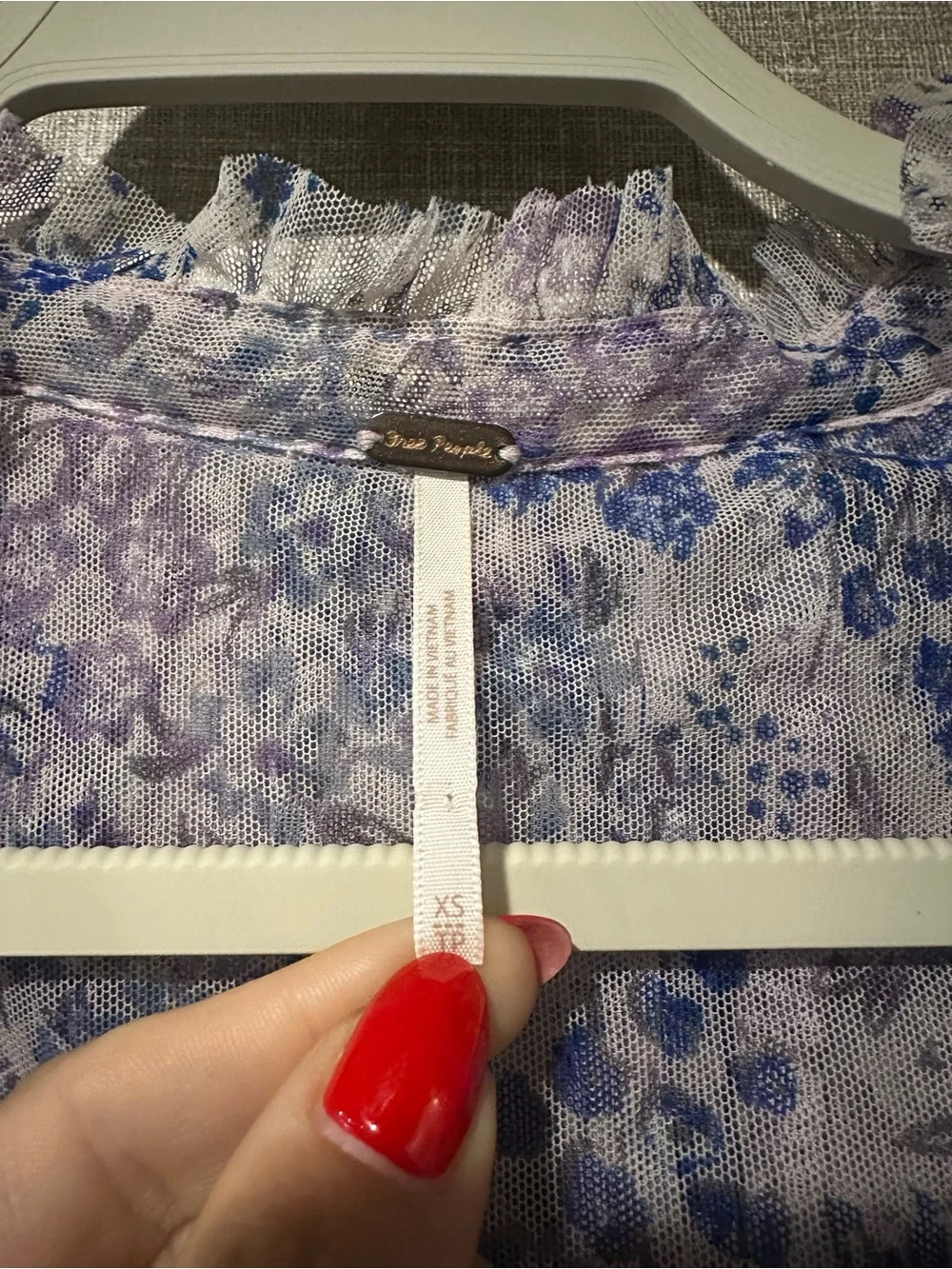Free People sheer lavender